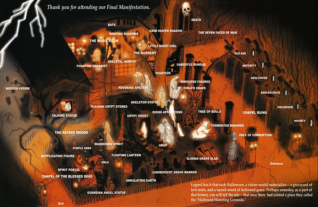 Guide Map to the Hallowed Haunting Grounds